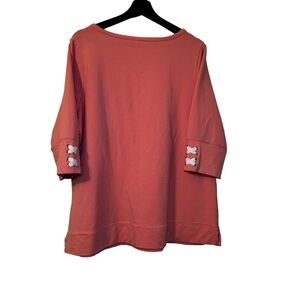 d&co Active | Women's Petite Coral Sweatshirt Size 1XP